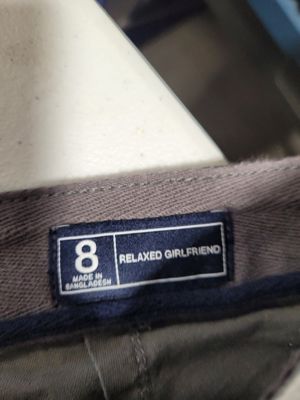 Women's Casual Gray Chinos - Classic Straight Fit - Picture 3 of 5